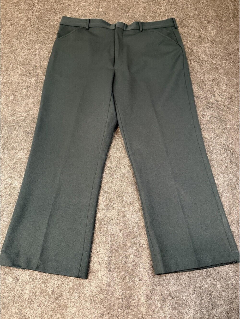 VTG Haband of Paterson Green Dress Pants 36x27 Mens USA Made Permanent Press